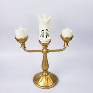 Disney Parks Lumiere Candlestick Light-up 11" Figurine Beauty and the Beast